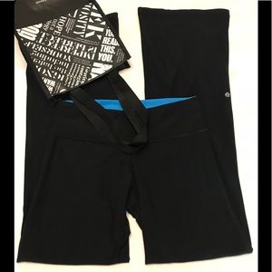 Lululemon Black or Blue Reversible Yoga Pants.